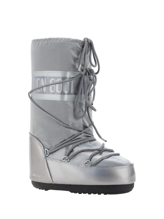 26FW 문부츠 아이콘 글랜스 플래티넘 새틴 부츠 80D1401680 SILVER - MOON BOOT