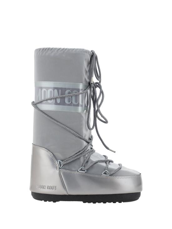 26FW 문부츠 아이콘 글랜스 플래티넘 새틴 부츠 80D1401680 SILVER - MOON BOOT