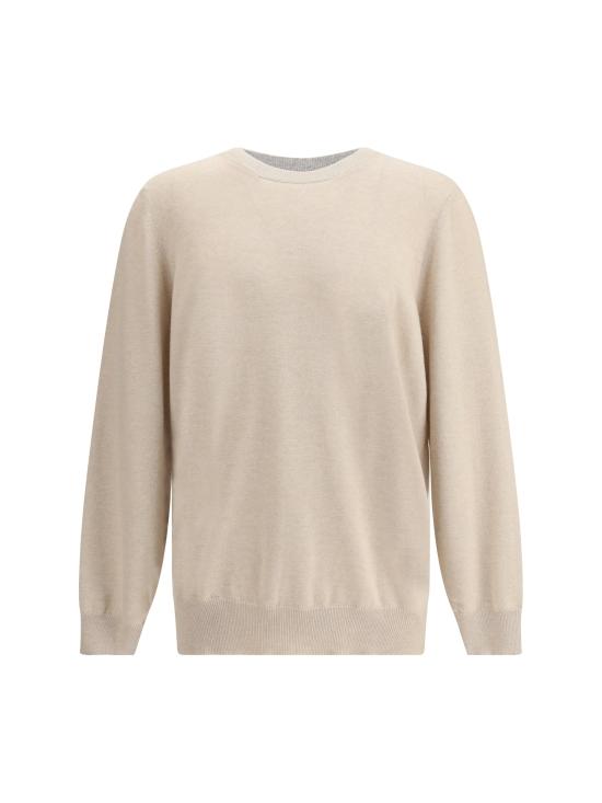 25FW 브루넬로 쿠치넬리 캐시미어 니트 M2200100 BEIGE - BRUNELLO CUCINELLI