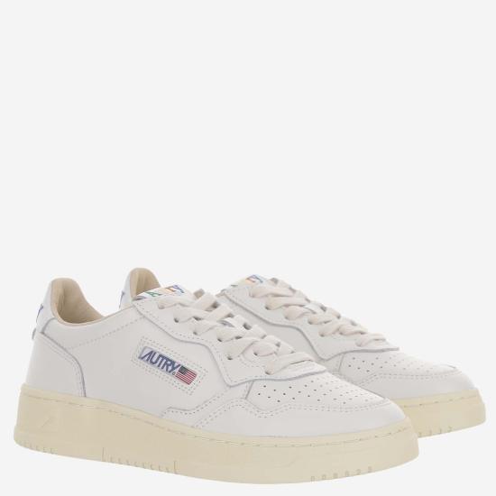 26FW 오트리 메달리스트 로우 레더 스니커즈 AULWBG01 WHITE - AUTRY