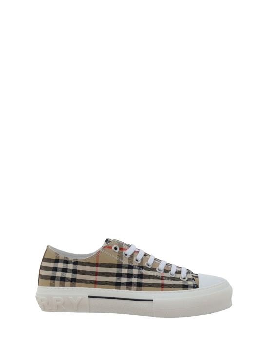 26SS 버버리 빈티지 체크 코튼 스니커즈 8049745 BEIGE - BURBERRY