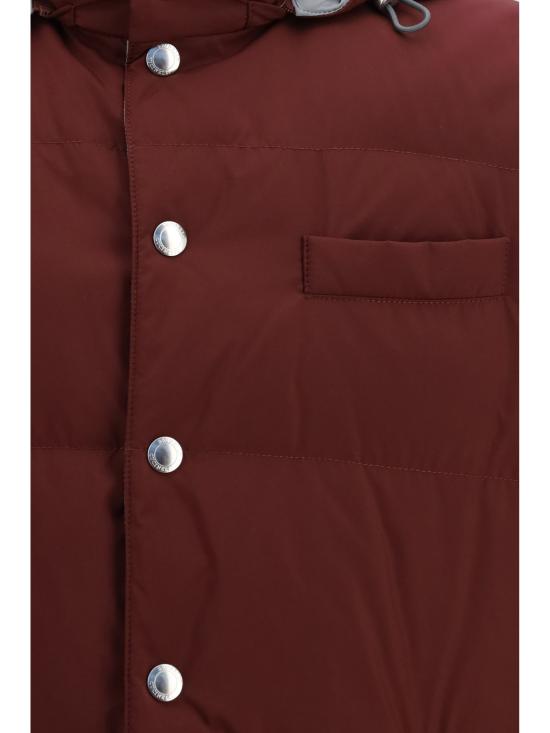 26FW 브루넬로 쿠치넬리 베스트 MV4081628 BURGUNDY - BRUNELLO CUCINELLI