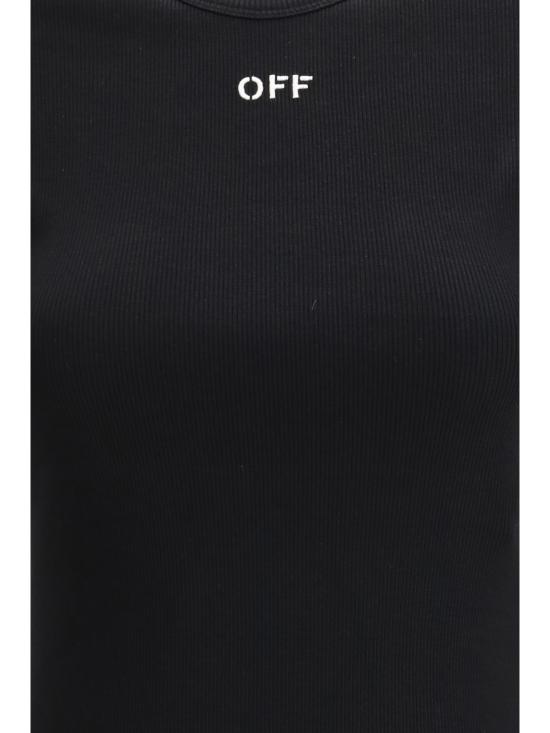 26SS 오프화이트 폴로 티셔츠 2AA065C99JER005 BLACK