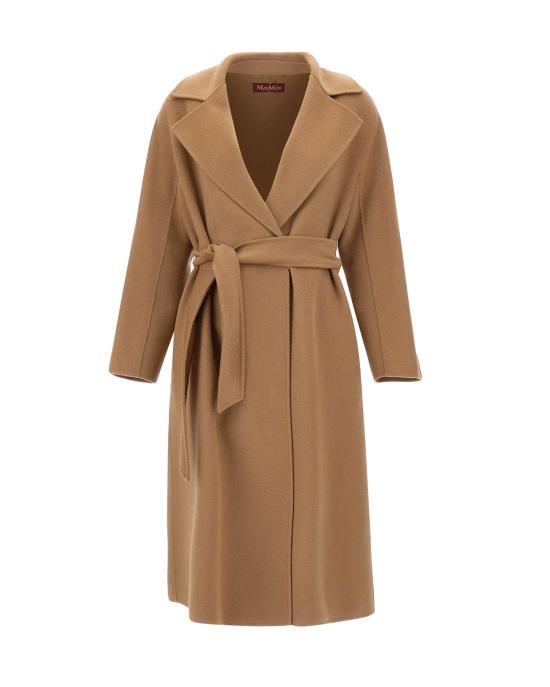 26FW 막스마라 버진 울 벨티드 롱 코트 2626016021600 CAMEL