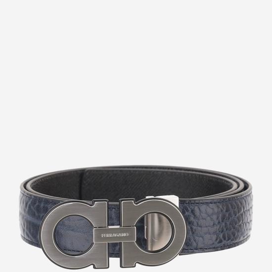26FW 살바토레 페라가모 벨트 670460 NAVY