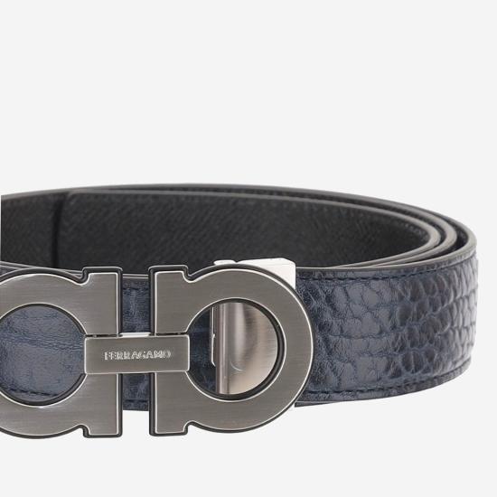 26FW 살바토레 페라가모 벨트 670460 NAVY - SALVATORE FERRAGAMO