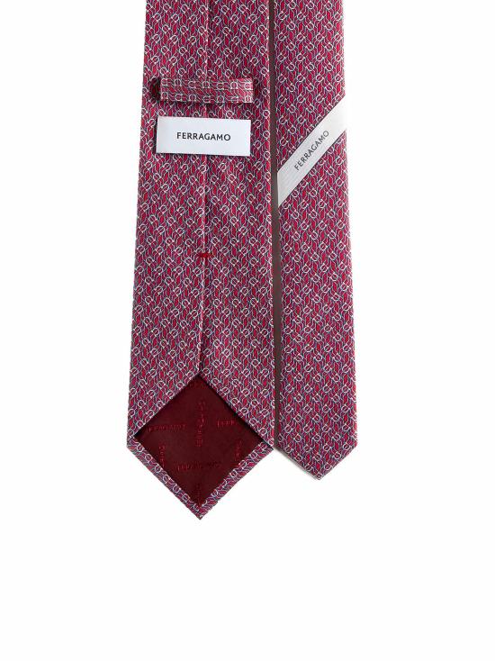 26FW 살바토레 페라가모 넥타이 3509504TETRIS768565 RED - SALVATORE FERRAGAMO