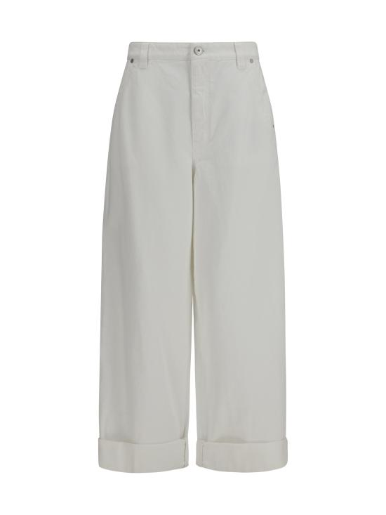 26SS 브루넬로 쿠치넬리 팬츠 M0H81P4064 WHITE - BRUNELLO CUCINELLI