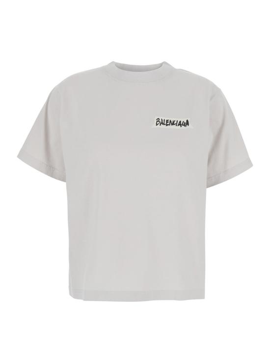 26SS 발렌시아가 폴로 티셔츠 850990 WHITE