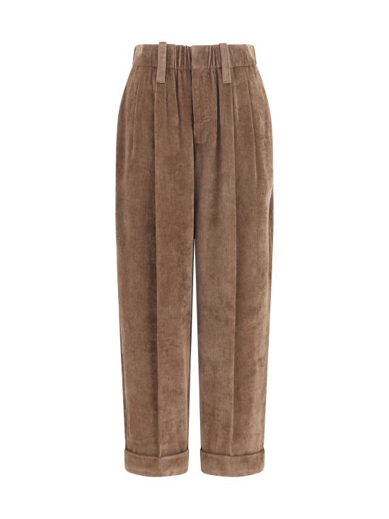 26FW 브루넬로 쿠치넬리 팬츠 MP547P9274 BROWN - BRUNELLO CUCINELLI