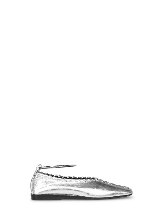 26SS 질샌더 플랫 슈즈 J15WZ0009P4836056 SILVER