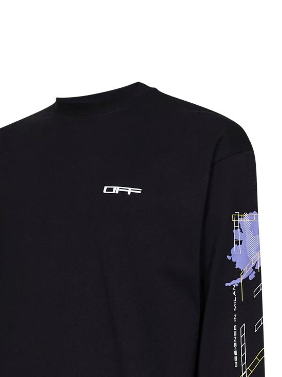 26FW 오프화이트 탑 44MAB09CF26J003 001 BLACK - OFF WHITE