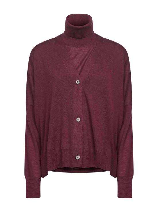 26FW 블랑카 비타 가디건 4323514730288 BURGUNDY