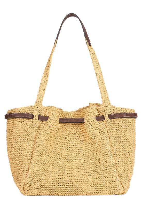 26SS 토리버치 로미 우븐 토트 백 178696 BEIGE - TORY BURCH