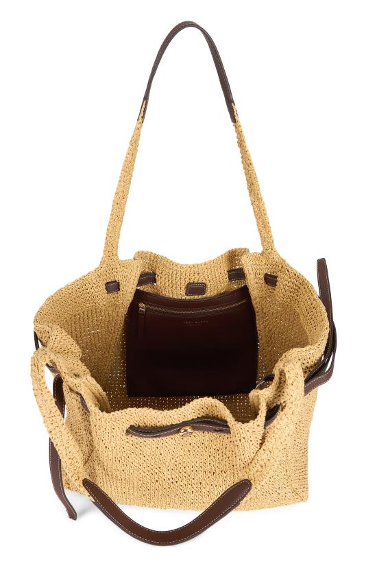 26SS 토리버치 로미 우븐 토트 백 178696 BEIGE - TORY BURCH