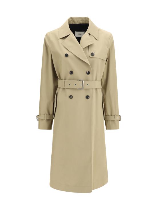 26FW 펜디 트렌치 코트 FF6244AMVN BEIGE - FENDI