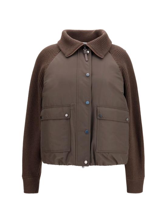 26FW 브루넬로 쿠치넬리 패딩 MH5257294P BROWN - BRUNELLO CUCINELLI