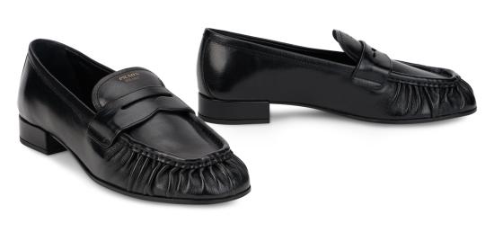 26FW 프라다 플랫 슈즈 1D175O F 020 BLACK - PRADA