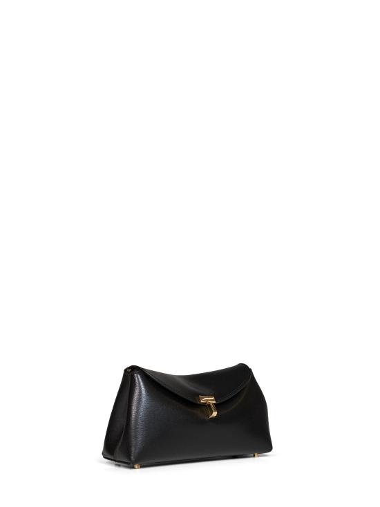 26FW 토템 미니 티락 레더 클러치 261WAL0085LE0025 001 BLACK - TOTEME