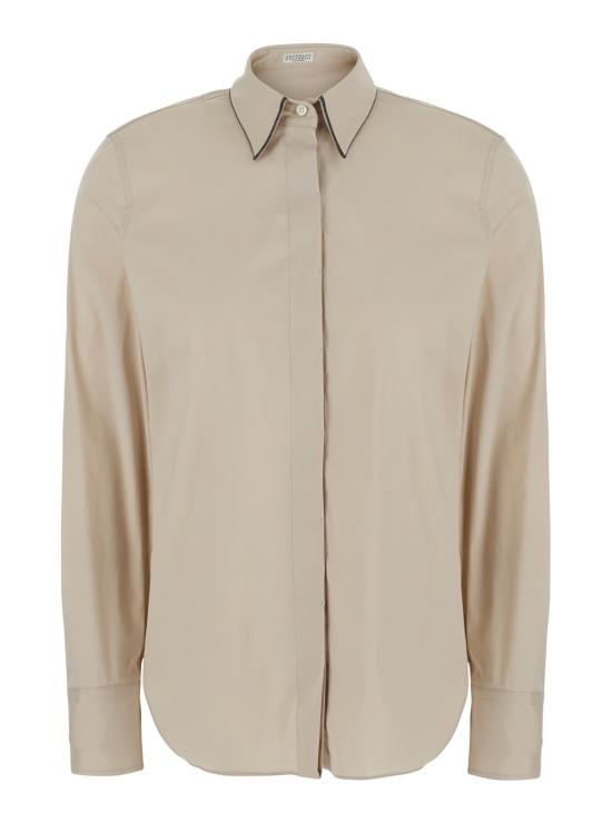 26FW 브루넬로 쿠치넬리 모닐리 셔츠 M0091MA606 BEIGE