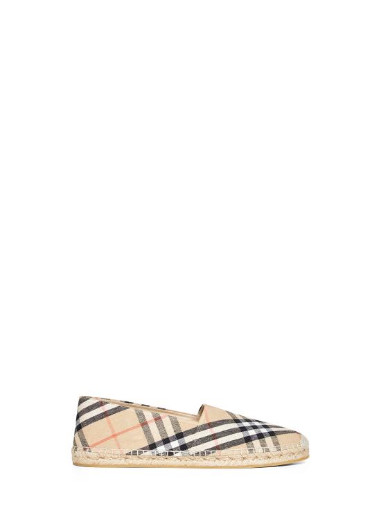 26SS 버버리 체크 뮤스 에스파드리유​ 8109235 B9368 BEIGE