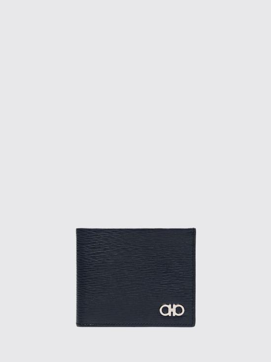 26FW 살바토레 페라가모 간치니 반지갑 66A063 744850 OCENAO NERO Blue