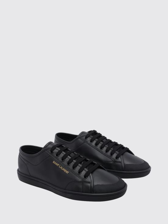 26FW 생로랑 GYM 짐 스무스 레더 스니커즈 82008700N00 1000 Black - SAINT LAURENT