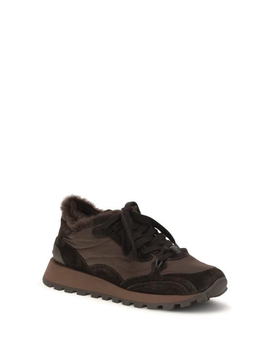 26FW 브루넬로 쿠치넬리 스니커즈 MZSFG3384 BROWN - BRUNELLO CUCINELLI