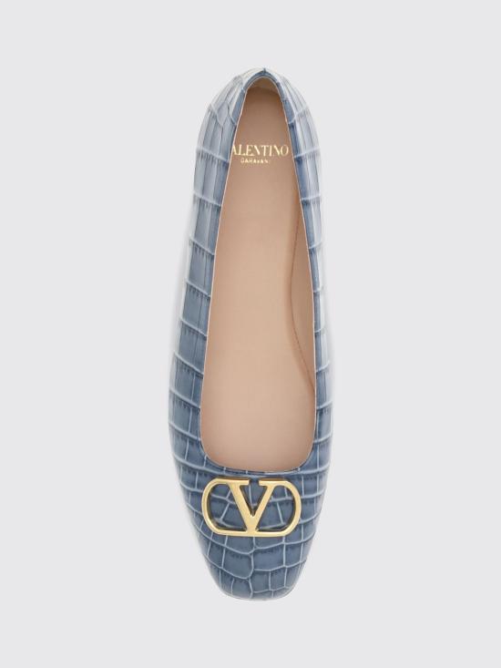26FW 발렌티노 가라바니 플랫 슈즈 S0PI8LUR 4MA Blue - VALENTINO GARAVANI