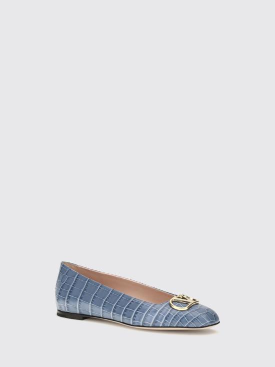 26FW 발렌티노 가라바니 플랫 슈즈 S0PI8LUR 4MA Blue - VALENTINO GARAVANI
