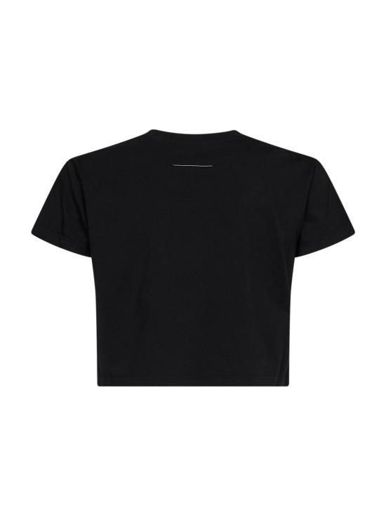 26FW MM6 메종마르지엘라 폴로 티셔츠 S52GC0369M20258900 BLACK - MM6 MAISON MARGIELA