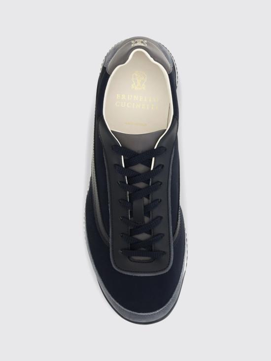 26FW 브루넬로 쿠치넬리 스니커즈 MZUGNIA357 CBJ62 Blue - BRUNELLO CUCINELLI