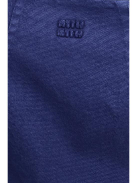 26SS 미우미우 후염 개버딘 미니드레스 MF6345SOOO19JY BLUE