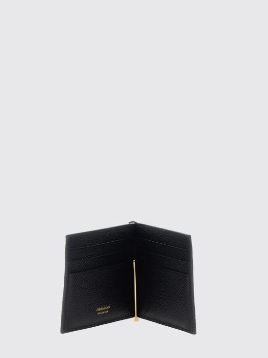 26FW 살바토레 페라가모 간치니 머니클립 반지갑 661475 776473 Black - SALVATORE FERRAGAMO