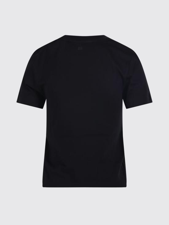 26FW 아미 스몰 하트 로고 코튼 크롭 티셔츠 FTS347724 045 Black - AMI