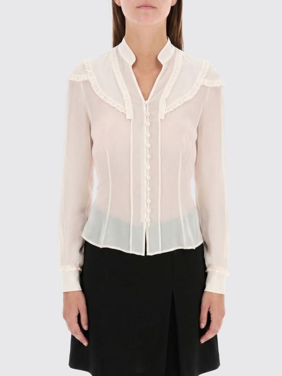 26FW 알렉산더 맥퀸 블라우스 865417QBADS 9015 Ivory