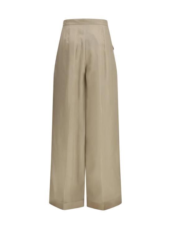 26SS 막스마라 Mxeolivi 실크 오간자 레이어드 팬츠 2611131044600 BEIGE - MAX MARA