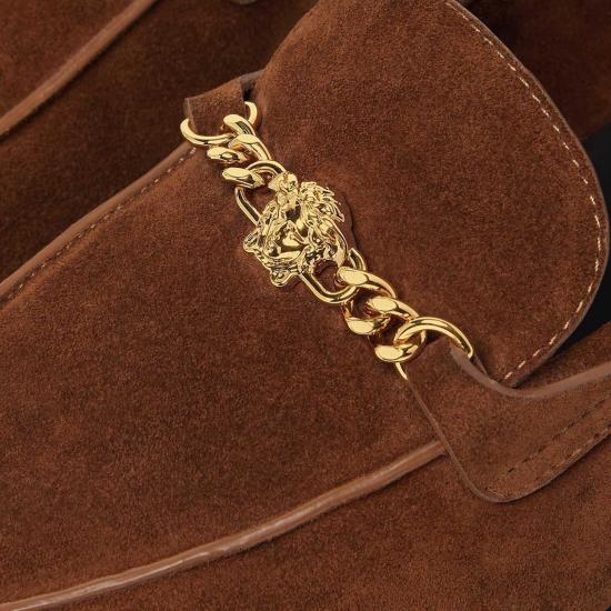 26SS 베르사체 플랫 슈즈 1023348 BROWN - VERSACE