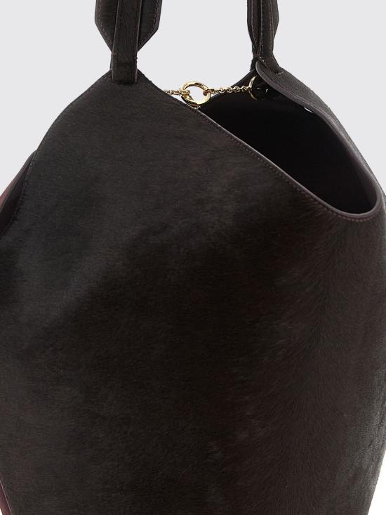 26FW 케이트 스몰 로터스 토트백 H2043978 585 Burgundy - KHAITE