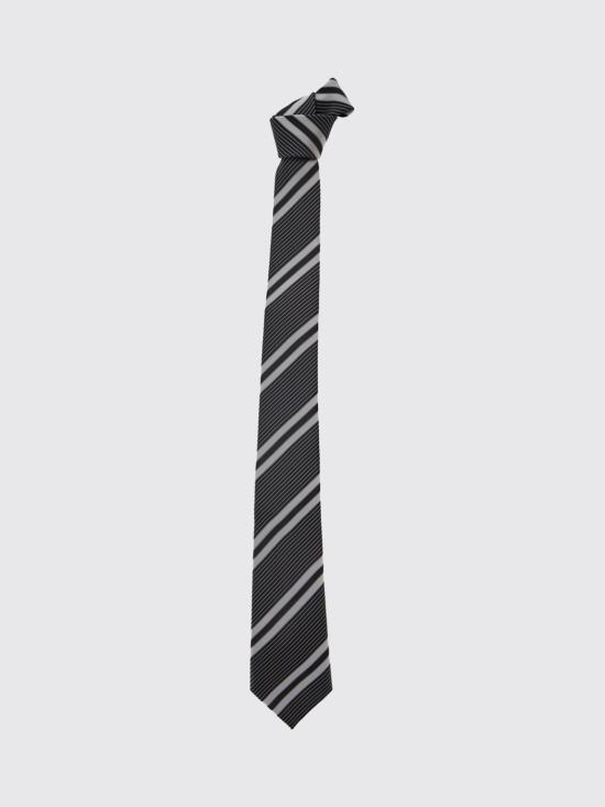 26FW 생로랑 스트라이프 타이 실크 자카드 A002HA3Y009 9160 White