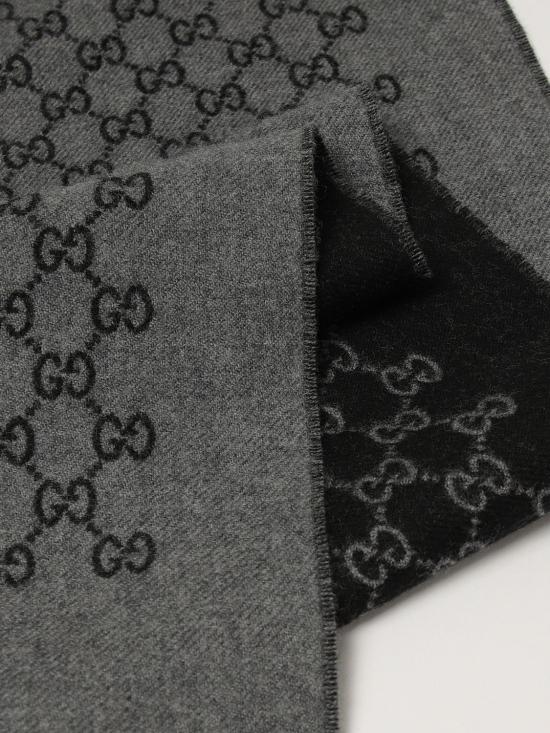 26FW 구찌 GG 자카드 울 머플러 3912464G200 1160 Grey - GUCCI
