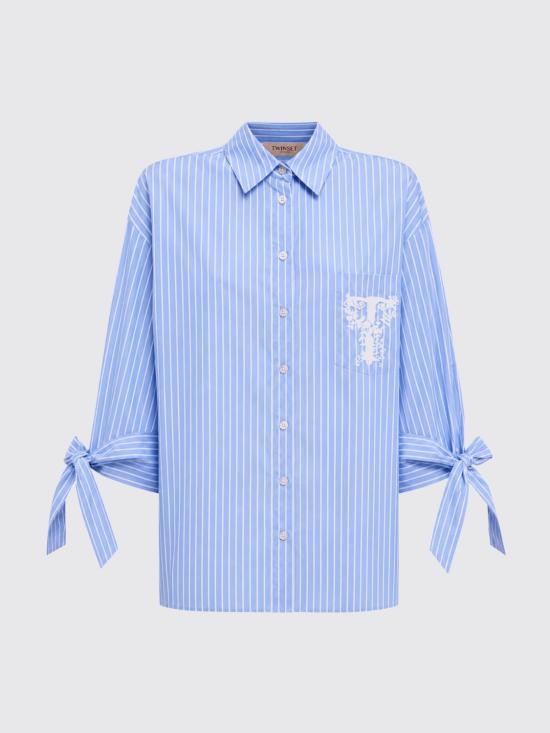 26FW 트윈셋 셔츠 262TP276A 13914 Gnawed Blue - TWINSET