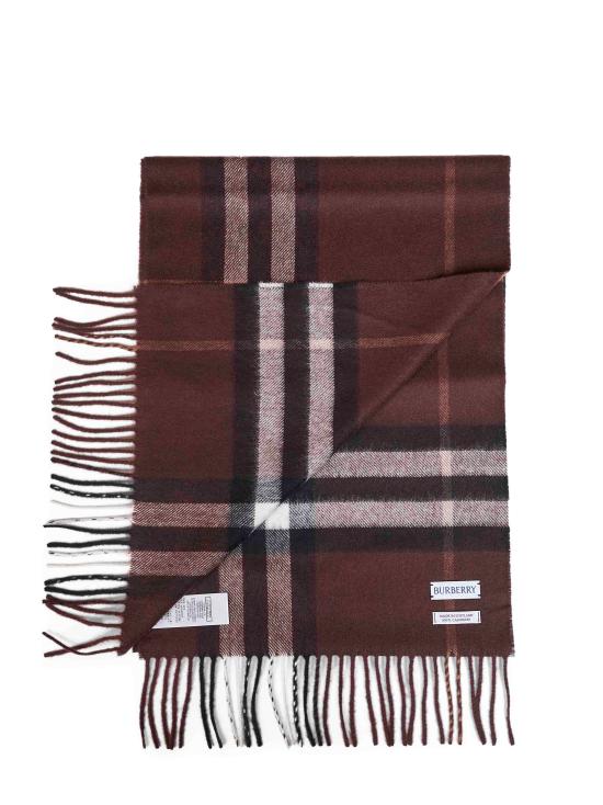 26FW 버버리 체크 캐시미어 스카프 8112638 B7313 BROWN - BURBERRY