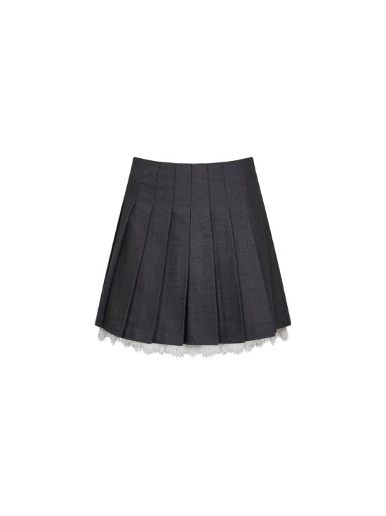 26FW 셀프 포트레이트 스커트 006SK GREY GRAY