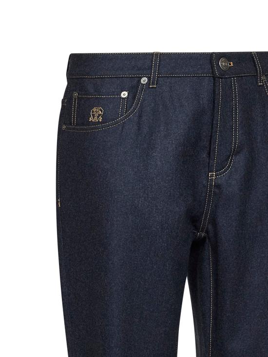 26FW 브루넬로 쿠치넬리 팬츠 M038PF1012 CDL36 BLUE - BRUNELLO CUCINELLI