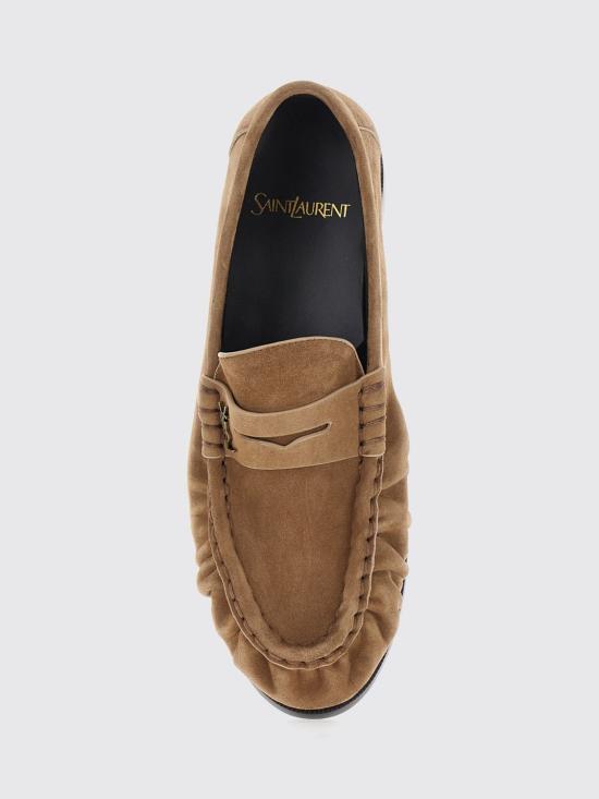 26FW 생로랑 르 로퍼 수플 수에드 A001MM27DTT 9741 Nude - SAINT LAURENT