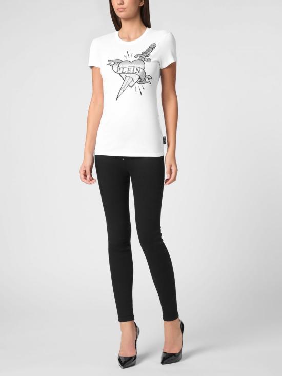 26SS 필립 플레인 반팔 티셔츠 UADCWTK3556PJY002N 01 White - PHILIPP PLEIN
