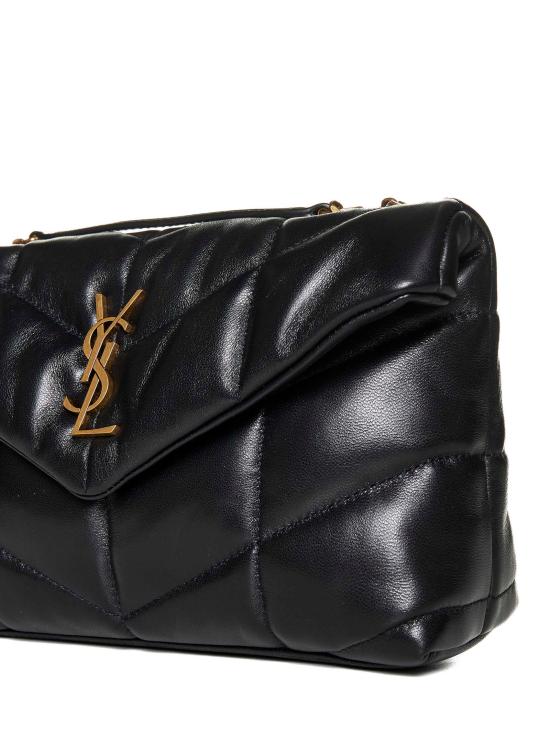 26FW 생로랑 토이 푸퍼 램스킨 숄더백 7593371EL071000 BLACK - SAINT LAURENT