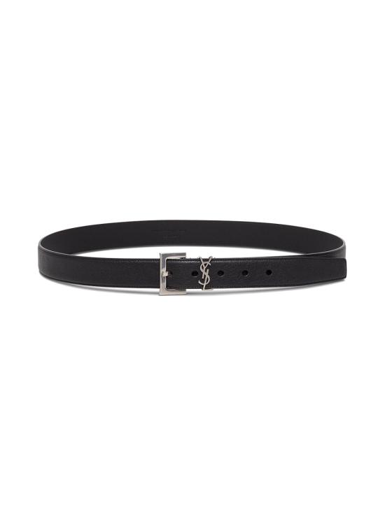 26SS 생로랑 모노그램 벨트 634440 BLACK - SAINT LAURENT
