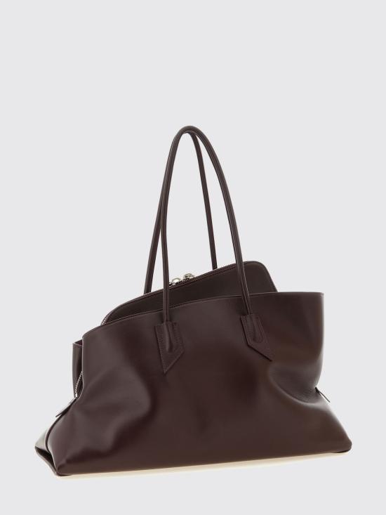 26FW 디 아티코 라 파세지아타 미디엄 탑 핸들 백 250WAH00054LBT019AA 851 Brown - THE ATTICO